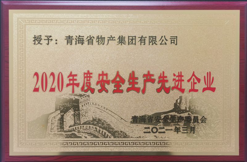 2020年度安全生产先进企业