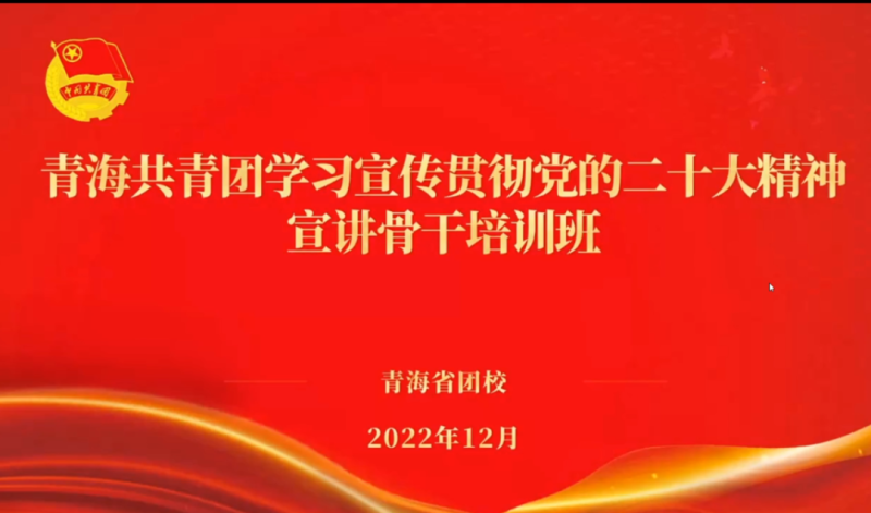 用青年化视角 宣传党的二十大精神 ——省物产集团团委组织团员青年干部参加团省委举办的学习宣传贯彻党的二十大精神宣讲骨干培训班